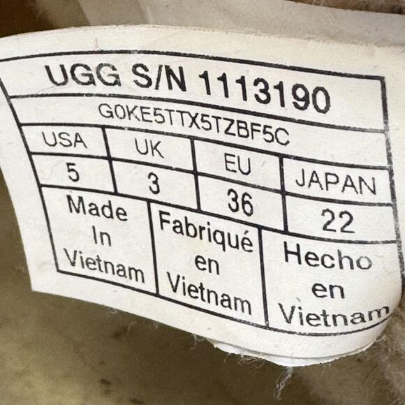 UGG Boots Womens Size 5 Yellow Rubber Waterproof Shearling Lined Ankle Winter - Picture 10 of 11